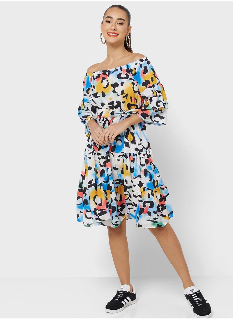 Ginger - Urban Minx Printed Shirt Dress - Image 1
