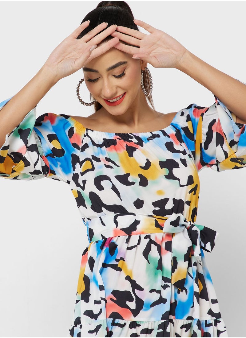 Ginger - Urban Minx Printed Shirt Dress - Image 1