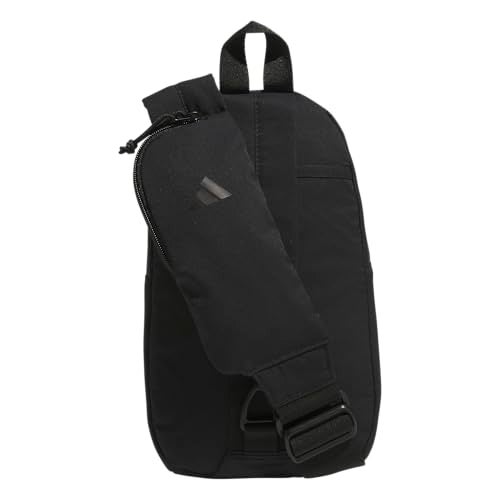Adidas حقيبة كروس بودي الأساسية من أديداس - حقيبة رياضية مع جيب للهاتف، سوداء، مقاس واحد - Image 5
