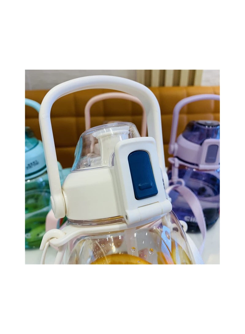 Water Bottle Outdoor Fitness Cup, One Key Open Color Water Bottle Fitness Water Bottle, Bpa Free Sports Water Cup, 1.1l, for Basketball Court, Football Field, Gym, Camping, Outdoor Activities(1 Pack) - Image 3