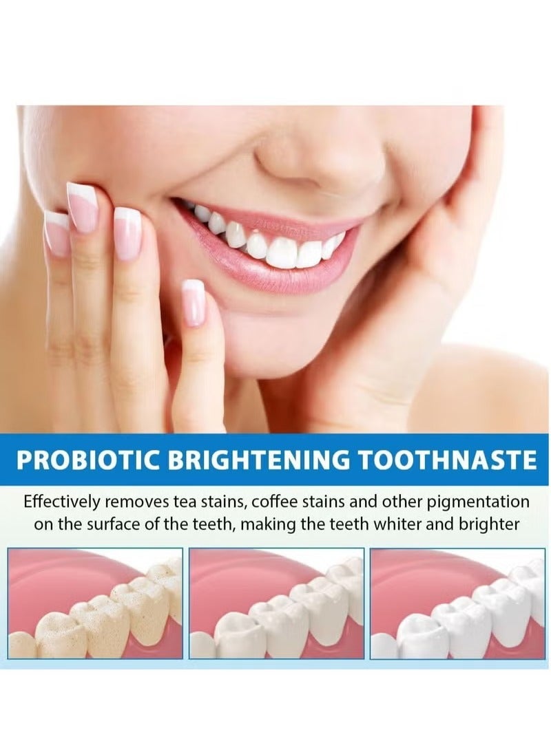 SIP-4 Super Whitening Toothpaste, SIP-4 Probiotic Whitening Toothpaste, Probiotic Whitening Toothpaste, SIP-4 Paste Oral Health Management, Fresh Breath (Red) - Image 2