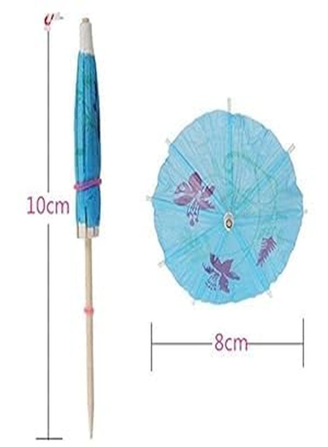 Samariya Stylish Beautiful Small Umbrella Toothpick Fruit Fork Mini Cocktail Parasols for Party Fashion Decorative Bar Café Home Party (Mix Color) Etc (200 Pcs) - Image 3