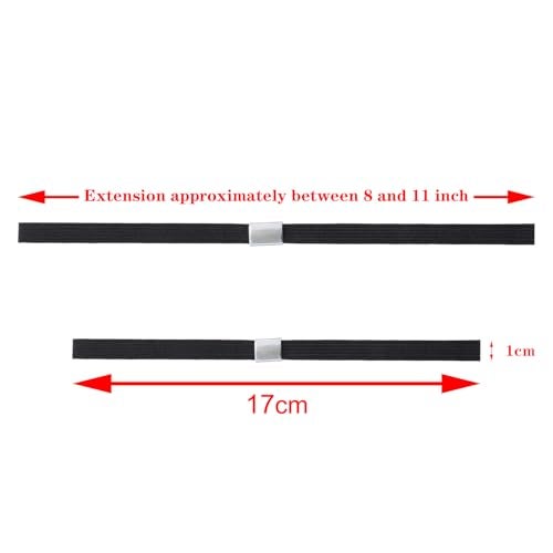 Mini Skater Elastic Planner Bands Book Page Markers for Hardcover Journal Notebook Book Lovers- Stretchy Closure Reading Straps to Holds Planner Closed, Fit Notebooks from 8" to 11” in Height, Pack of 4 (Black) - Image 2