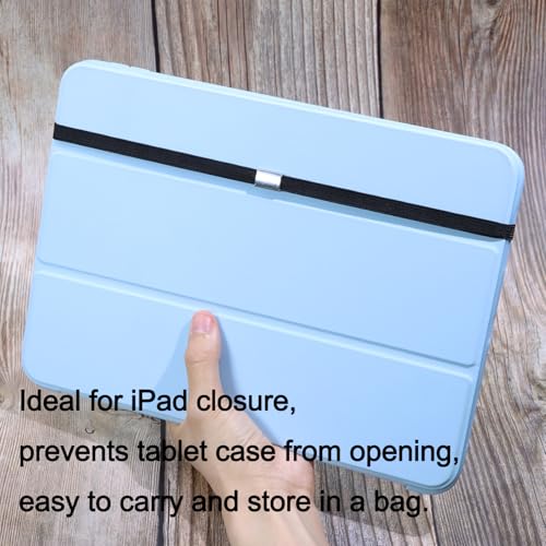 Mini Skater Elastic Planner Bands Book Page Markers for Hardcover Journal Notebook Book Lovers- Stretchy Closure Reading Straps to Holds Planner Closed, Fit Notebooks from 8" to 11” in Height, Pack of 4 (Black) - Image 3