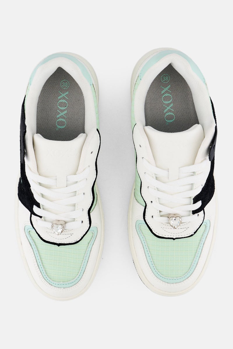 XOXO Women Lace Up Casual Shoes, Multicolor - Image 2