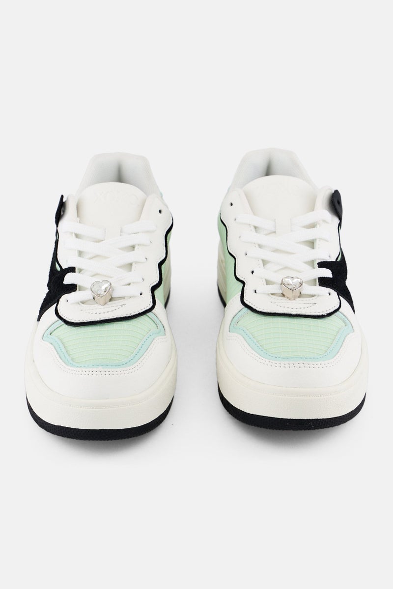 XOXO Women Lace Up Casual Shoes, Multicolor - Image 3