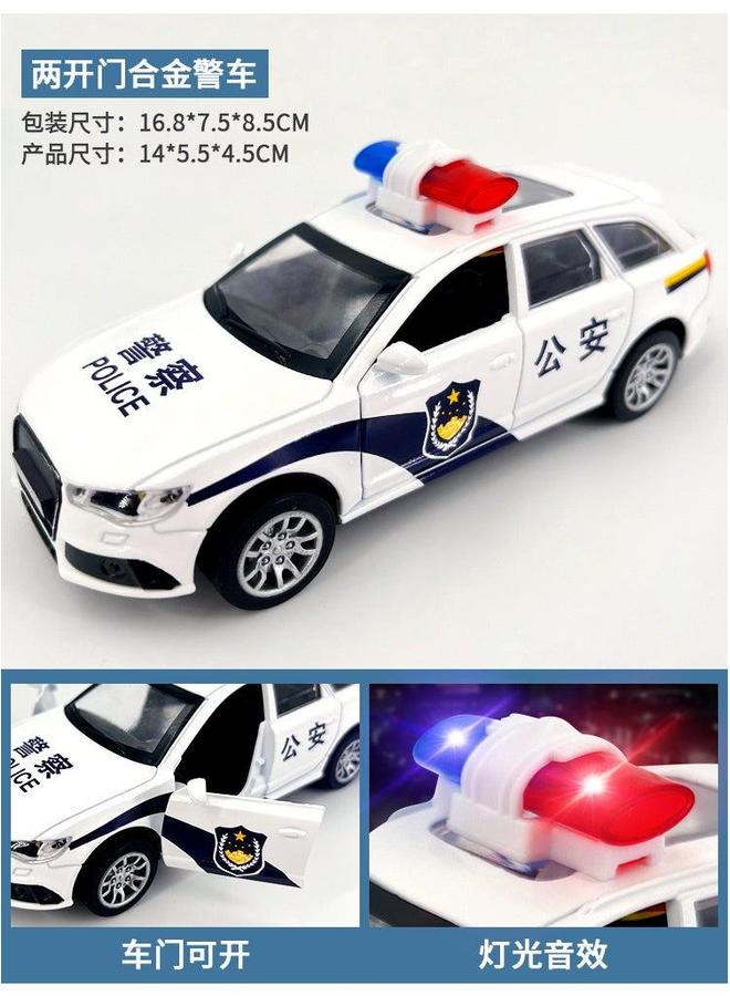 إسكدنيا Inertia Sound Light Toy Vehicle Audi Police Car