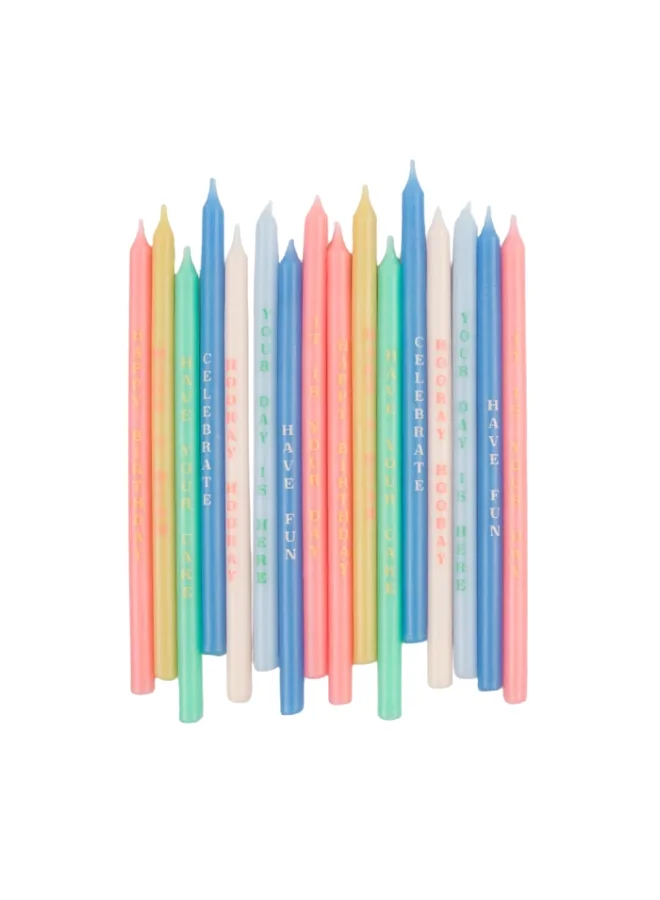 Meri Meri Birthday Phrases Candles