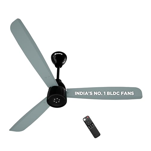 atomberg Renesa Enzel 1200mm BLDC Ceiling Fan with Remote | 5 star | Advance Air+ Technology | LED Speed Indicator | Low Noise | Sleek Design | Power Saving | 3 Year Warranty | Misty Teal - Image 1