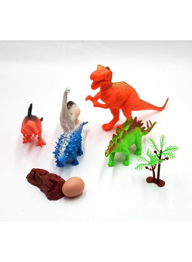 Dino Valley Dinosaur with Big Train and Toy Set with Many Buttons All Hinges Movable with LED Light and Huge Sound - Image 2