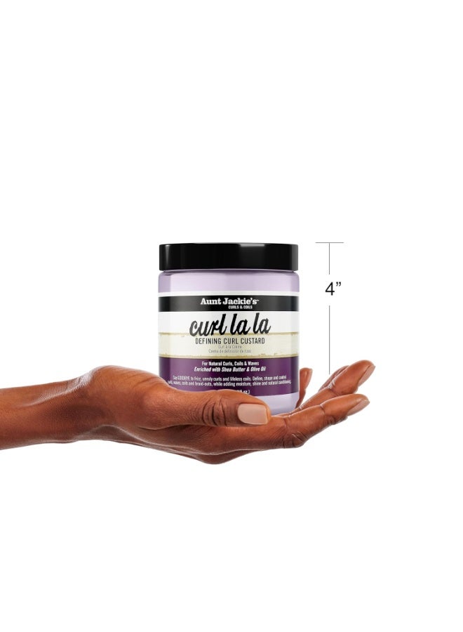 Aunt Jackie's Curl La La, Lightweight Curl Defining Custard, Enriched with Shea Butter & Olive Oil, Basic, 15 Ounce - Image 4