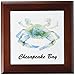 3DROSE 3dRose ft_128181_1 Chesapeake Bay Blue Crab Maryland Framed Tile, 8 by 8-Inch  - Image 2
