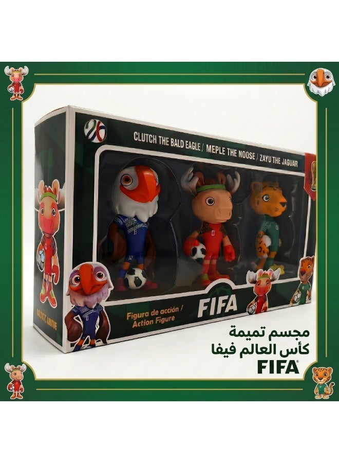 مجسمات كأس العالم وكوبا أمريكا 4 بوصة | شخصيات الموظ (الأيل) والنسر البحري | تمثال ديكور مكتبي وهدية لهواة كرة القدم ⚽🏆 - Image 1