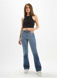 High-Waist Light Blue Shade Degrade Boot-Cut Jeans. - pzsku/Z19EABA8067A655677D3CZ/45/_/1721563236/b0422d4c-27aa-416a-bf5c-3d744a755223