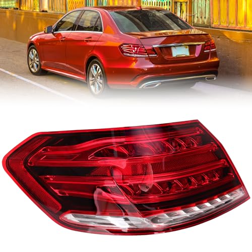 Clidr LED Tail Light Assembly Compatible with 2014-2016 Mercedes Benz W212 E-Class E250 E300 E350 E400 E550 E63 Outer Rear Lamp Replaces 2129061303 Driver Side - Image 1