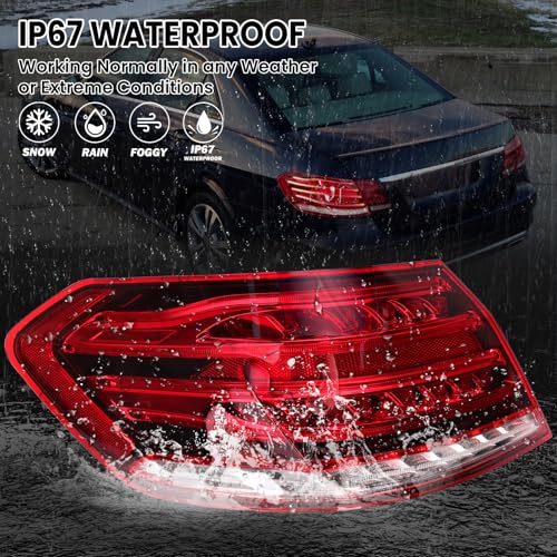 Clidr LED Tail Light Assembly Compatible with 2014-2016 Mercedes Benz W212 E-Class E250 E300 E350 E400 E550 E63 Outer Rear Lamp Replaces 2129061303 Driver Side - Image 4