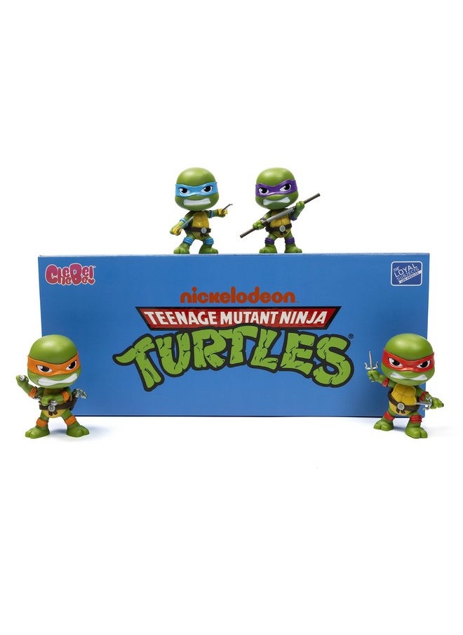 The Loyal Subjects - Teenage Mutant Ninja Turtles Limited Edition Sdcc 2023 3Inch Cheebee '80'S Cartoon' Turtles 4Pack - Image 1