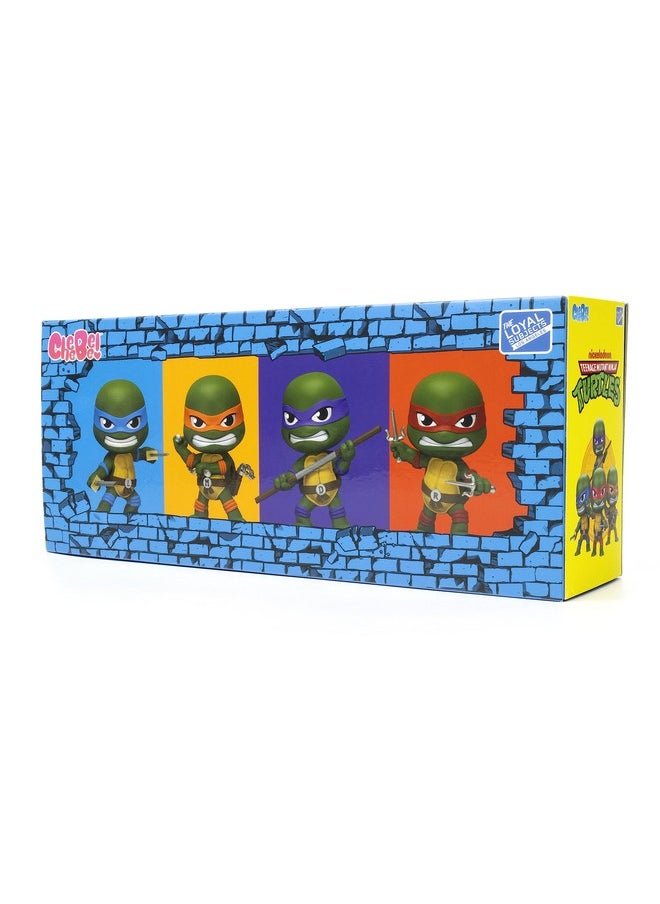 The Loyal Subjects - Teenage Mutant Ninja Turtles Limited Edition Sdcc 2023 3Inch Cheebee '80'S Cartoon' Turtles 4Pack - Image 1