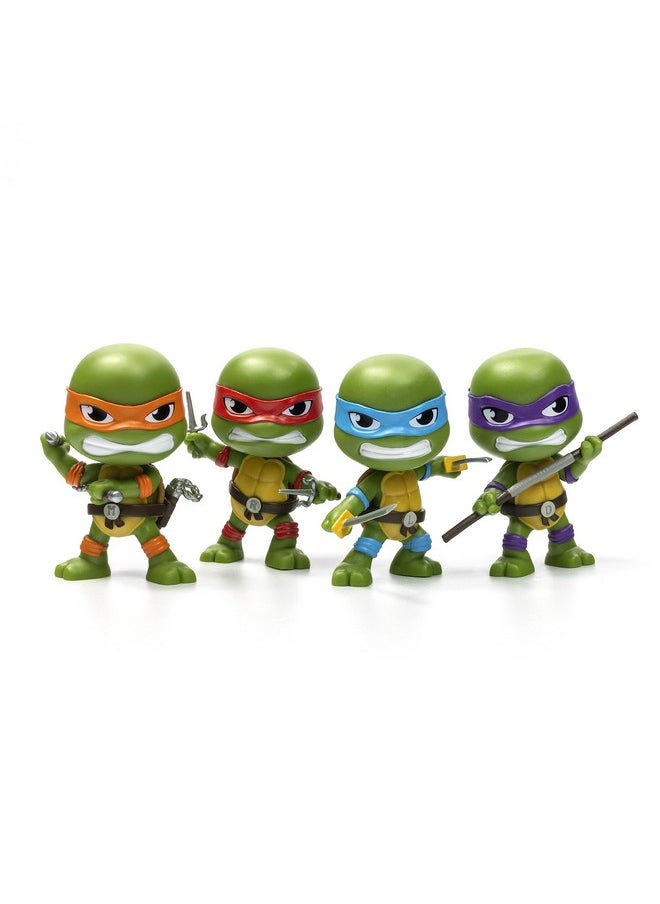 The Loyal Subjects - Teenage Mutant Ninja Turtles Limited Edition Sdcc 2023 3Inch Cheebee '80'S Cartoon' Turtles 4Pack - Image 1