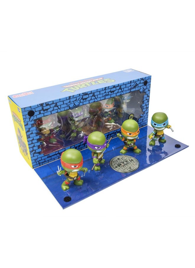 The Loyal Subjects - Teenage Mutant Ninja Turtles Limited Edition Sdcc 2023 3Inch Cheebee '80'S Cartoon' Turtles 4Pack - Image 1