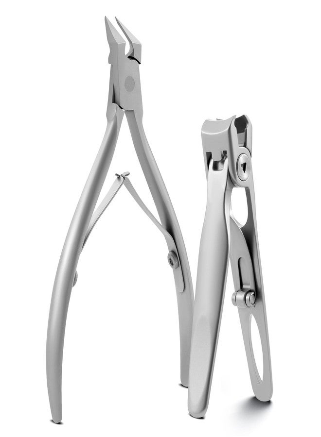 Cut it Ingrown Nail Clippers Set - Wide Jaw Nail Clippers for Thick Ingrown Toenails - Heavy Duty 3CR13 Stainless Steel Ingrown Toenail Tools for Seniors - Image 1