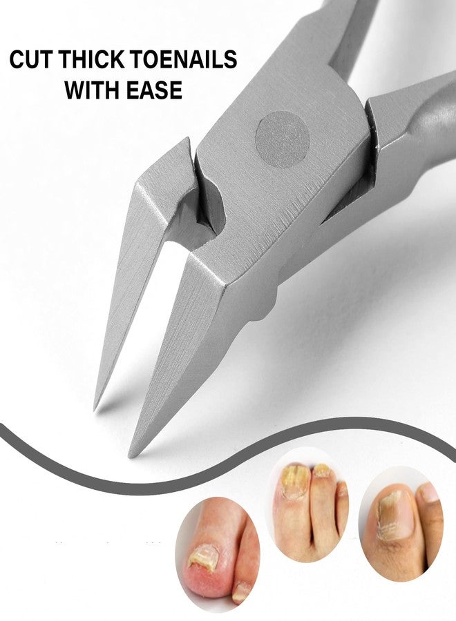 Cut it Ingrown Nail Clippers Set - Wide Jaw Nail Clippers for Thick Ingrown Toenails - Heavy Duty 3CR13 Stainless Steel Ingrown Toenail Tools for Seniors - Image 2