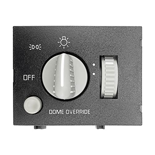 RLP مفتاح المصابيح الأمامية ومفتاح لوحة العدادات ومفتاح مصباح القبة متوافق مع شيفروليه جي إم سي C1500 C2500 C3500 K1500 K2500 K3500 إكسبريس 1500 2500 3500 يستبدل 93443101 D1523H DS876 - Image 2