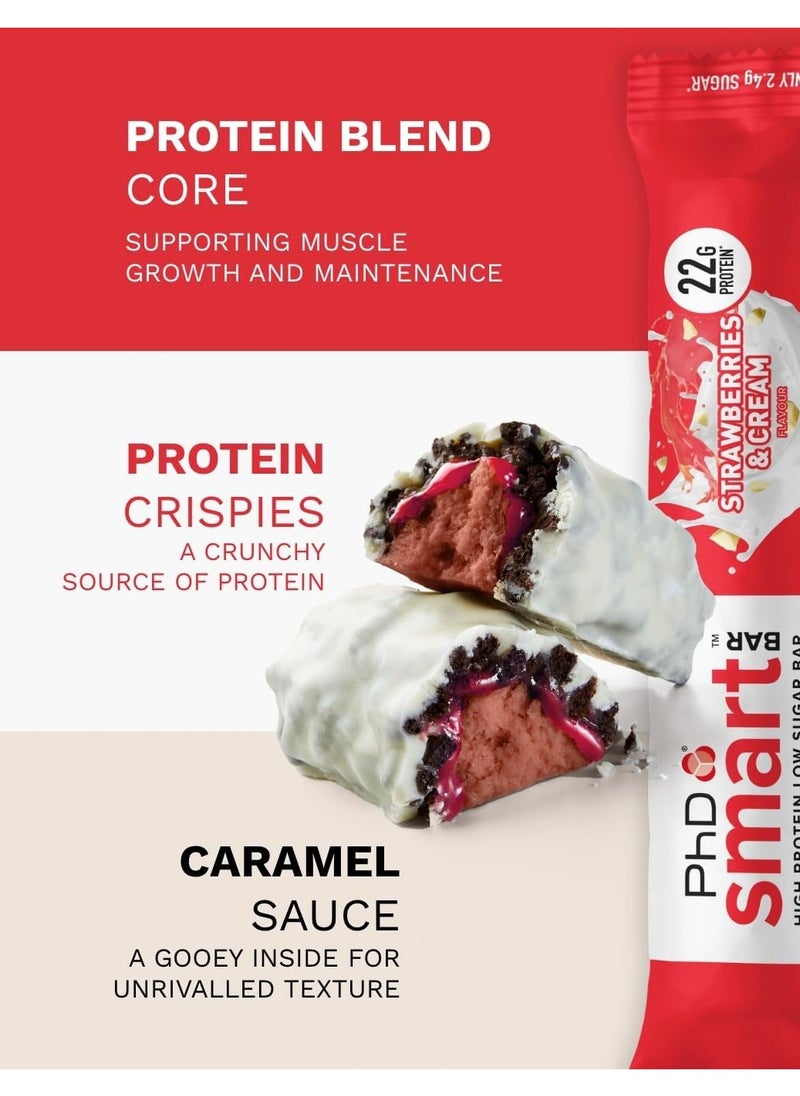 PhD - Smart Bar High Protein - Strawberries Cream - (12 pieces) - Image 1