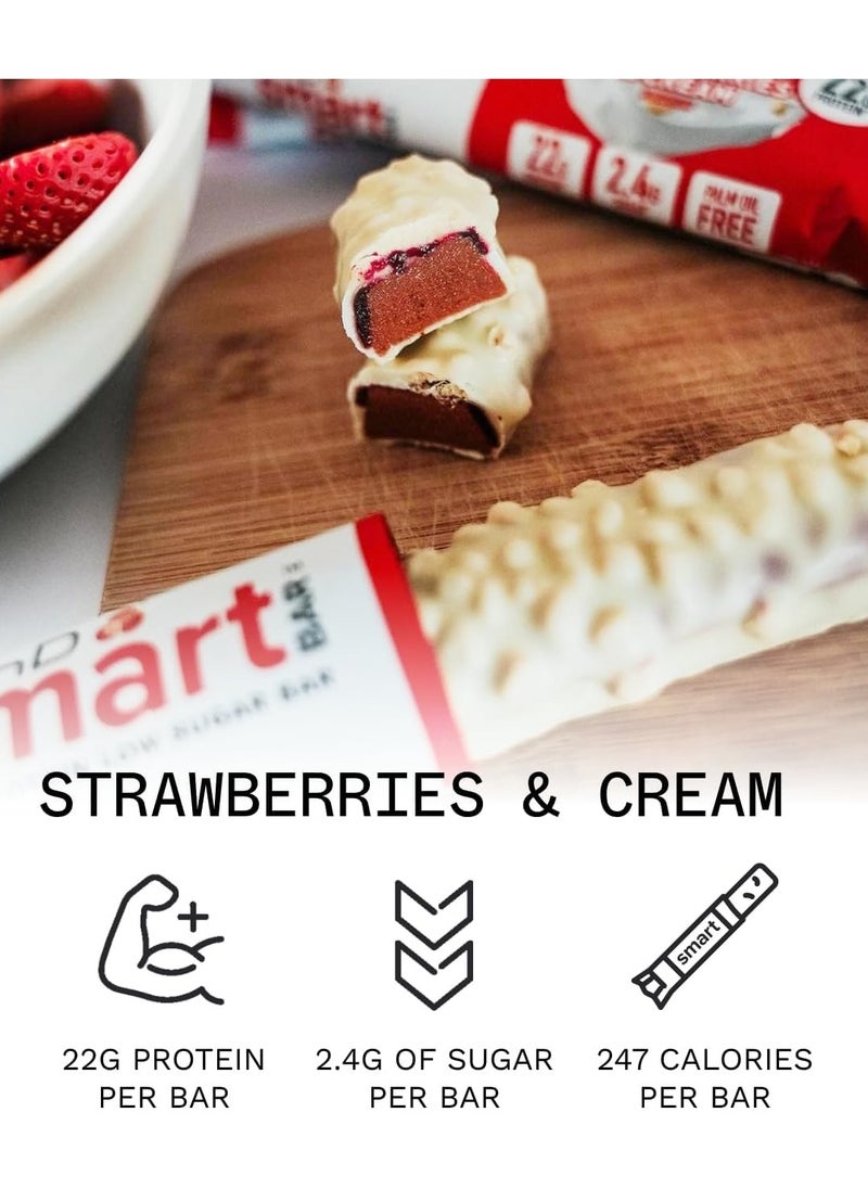 PhD - Smart Bar High Protein - Strawberries Cream - (12 pieces) - Image 1