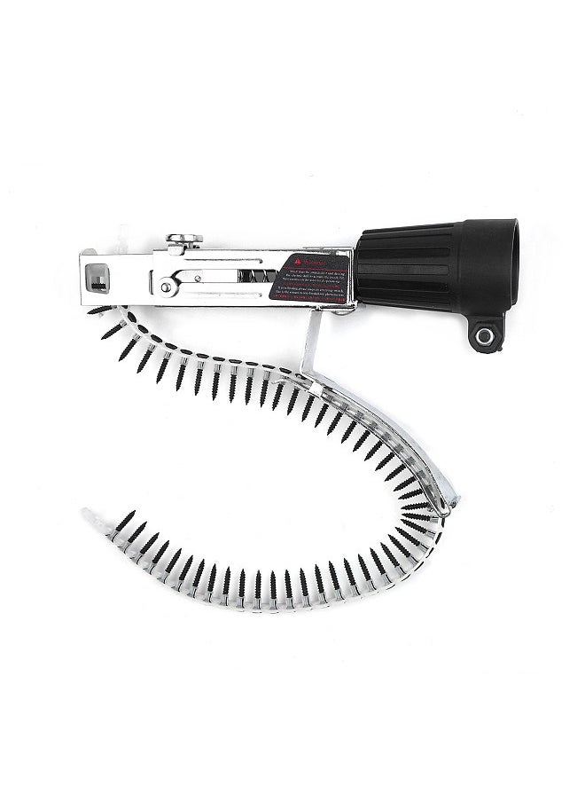 Automatic Chain Nail Gun Adapter Power Drill Attachment With Screws Woodworking Tool Auto Feed Screwdriver Tape Chain Nail Adapter for Nail Gun Electric Drill  - Image 4