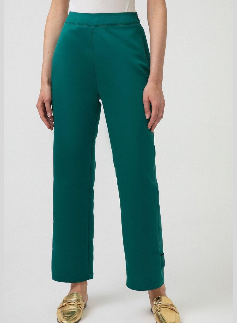 Touche BUTTON DETAILED SATIN TROUSERS - Image 3