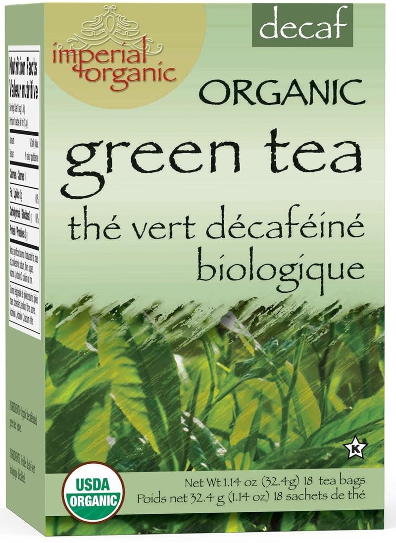 الإمبراطورية أوسيترا - شاي أخضر عضوي منزوع الكافيين من Uncle Lee's Tea، أكياس شاي أخضر فاخرة طبيعية 100%، - Image 1
