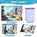 WSCXSC 500 Piece Puzzle for Adults Charming Coastal Village 500 Pieces Jigsaw Puzzles Seaside Harbor with Cat Puzzle Perfect for Family Game Night Ideal Gift for Adults Seniors 205 x 15 in - Image 4