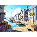 WSCXSC 500 Piece Puzzle for Adults Charming Coastal Village 500 Pieces Jigsaw Puzzles Seaside Harbor with Cat Puzzle Perfect for Family Game Night Ideal Gift for Adults Seniors 205 x 15 in - Image 2