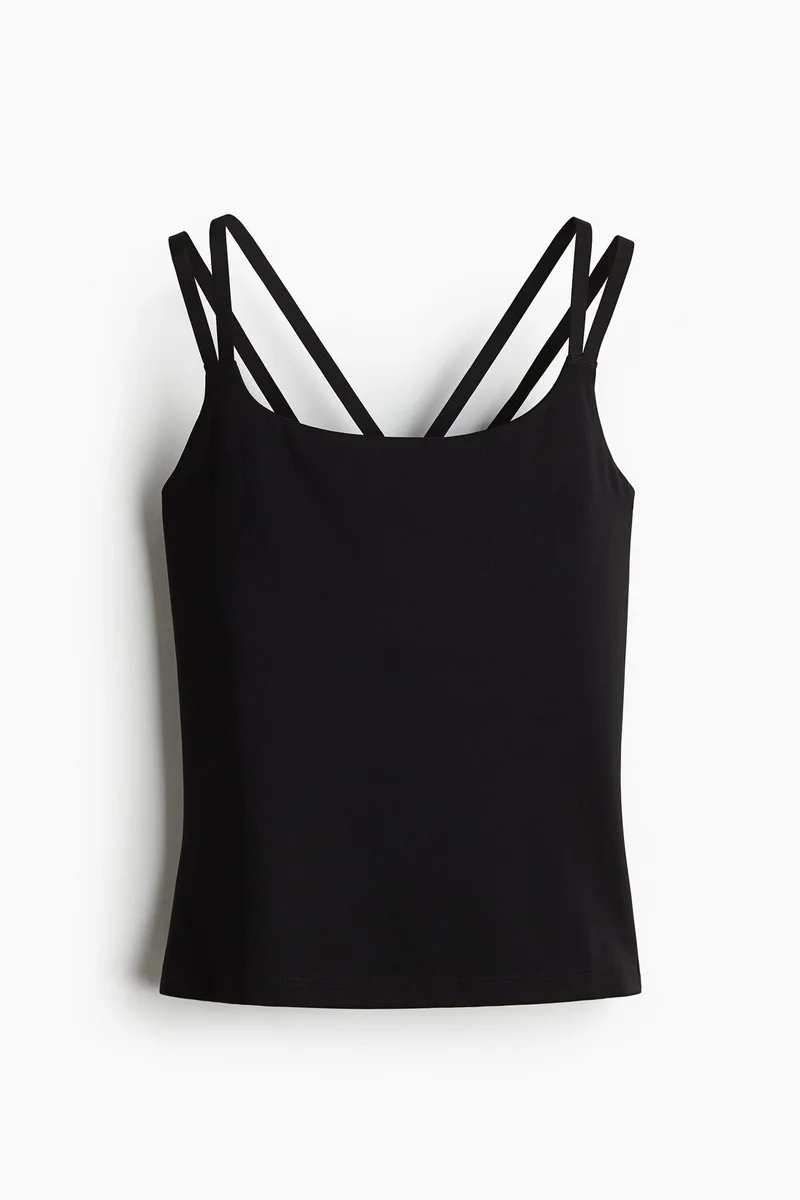 H&M Integral-Bra Sports Strappy Top In Drymove