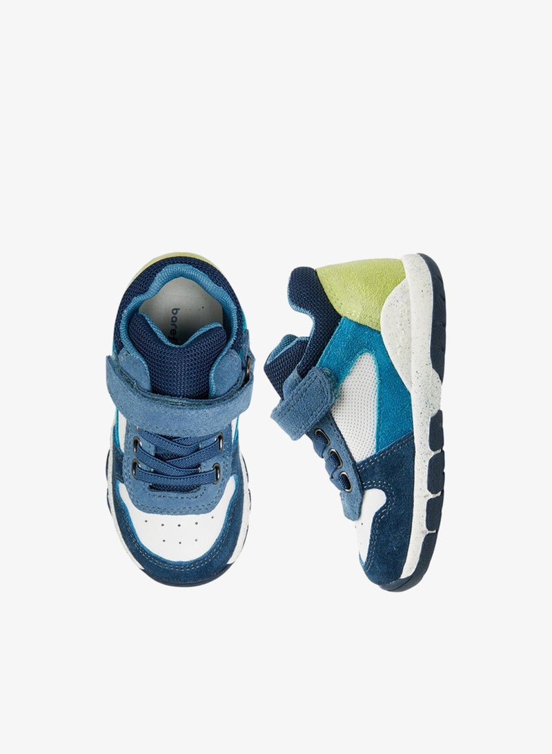 Barefeet Panelled Sneakers with Hook and Loop Closure - Image 3