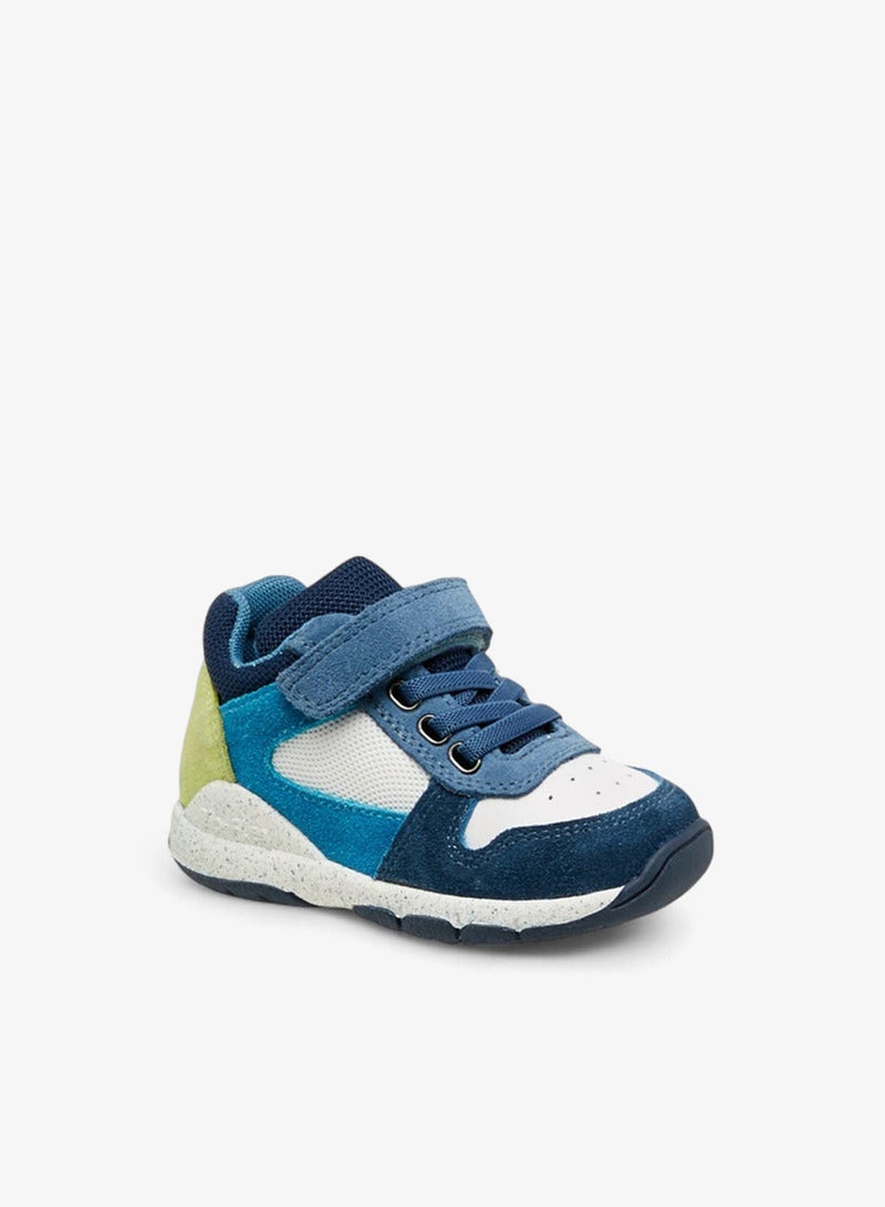 Barefeet Panelled Sneakers with Hook and Loop Closure - Image 2