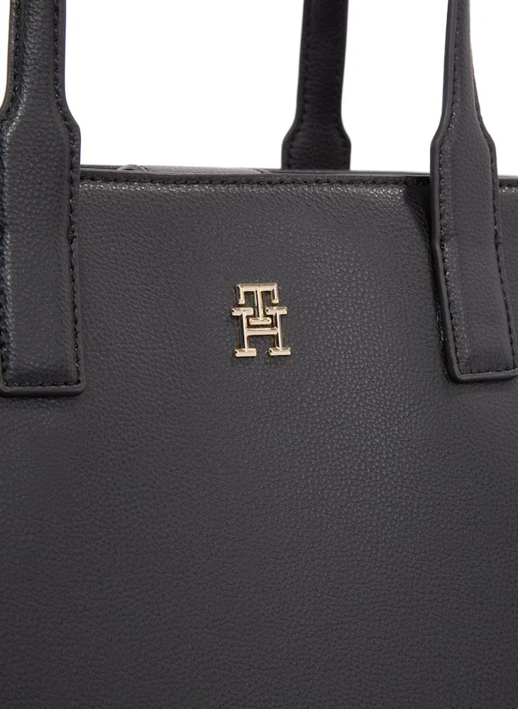 تومي هيلفيغر Logo Detail Zip Over Tote