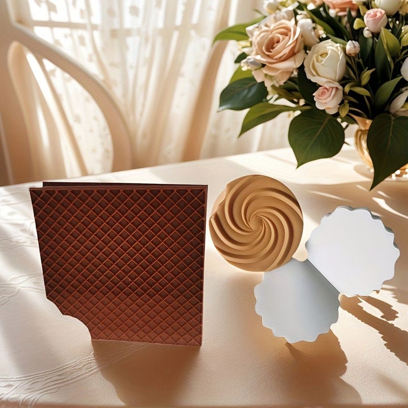 Random 3pcs Set Scented Creative Cookie Shaped Office Home Portable Small Sticky Notes - Image 1