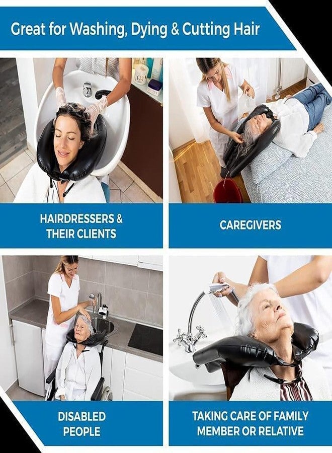 VPGS Portable Shampoo Bowl, Inflatable Hair Washing Tray for Bedridden, Seniors, Handicapped, Pregnant, Lightweight Hair Washing Sink - Image 5