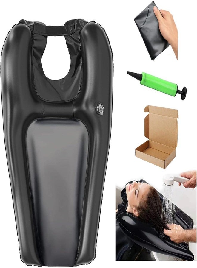 VPGS Portable Shampoo Bowl, Inflatable Hair Washing Tray for Bedridden, Seniors, Handicapped, Pregnant, Lightweight Hair Washing Sink - Image 1