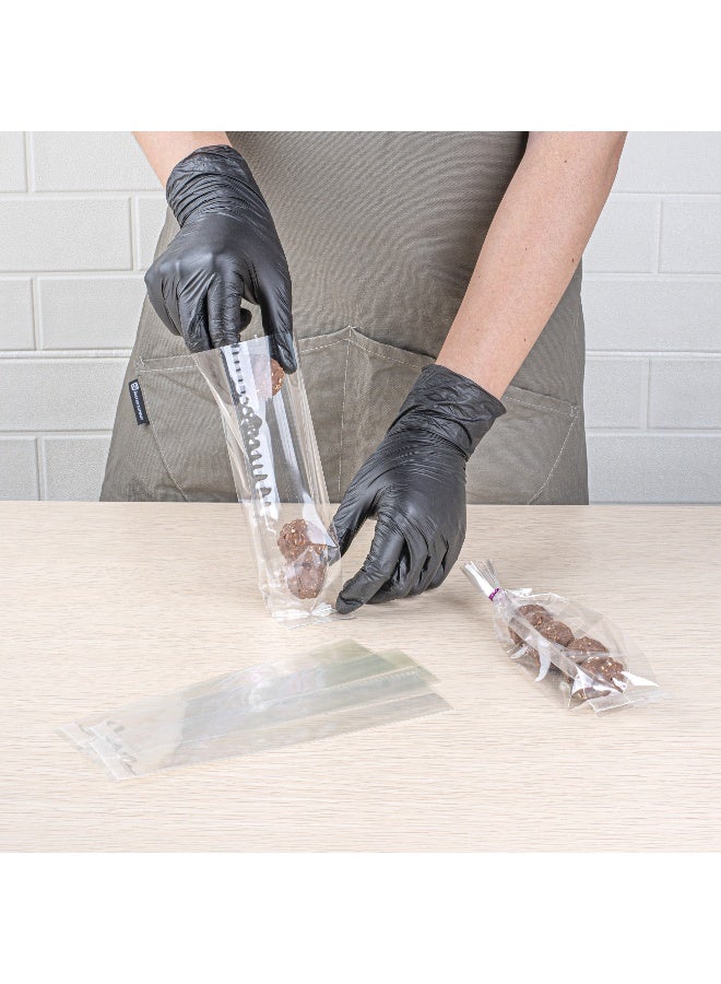 Restaurantware Bag Tek 2 x 1 x 5 Inch Gusset Bags, 100 Heat Sealable Candy Bags - Food Safe, Package Popcorn or Cookies, Clear Plastic Treat Bags, For Party Favors, Snacks, or Baked Goods, - Image 5