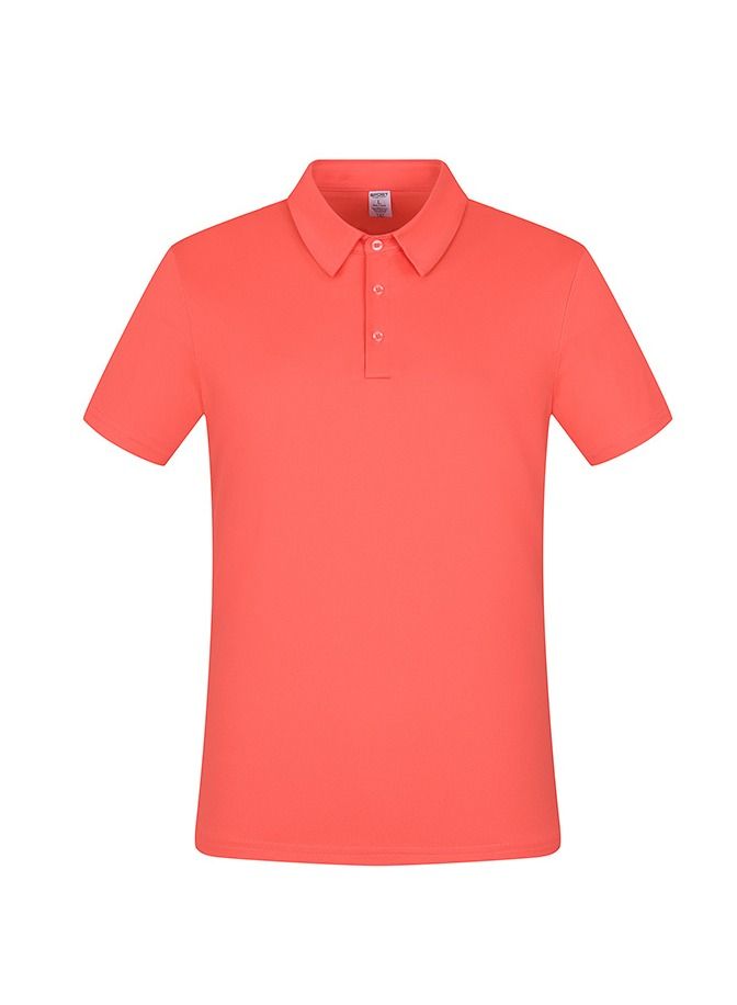 UTDOORWEAR تي شيرت بولو قصير الأكمام للرجال بألوان صلبة سريعة الجفاف رياضي غير رسمي صيفي - Image 1