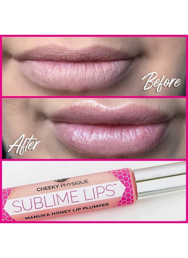 تشيكي فيزيك ملمع شفاه Sublime Lips Lip Plumper Gloss Clear - علاج تكبير الشفاه بعسل مانوكا وحمض الهيالورونيك والببتيدات - مكونات طبيعية مثبتة سريريًا تملأ وترطب الشفاه للحصول على مظهر أكثر امتلاءً  - Image 4
