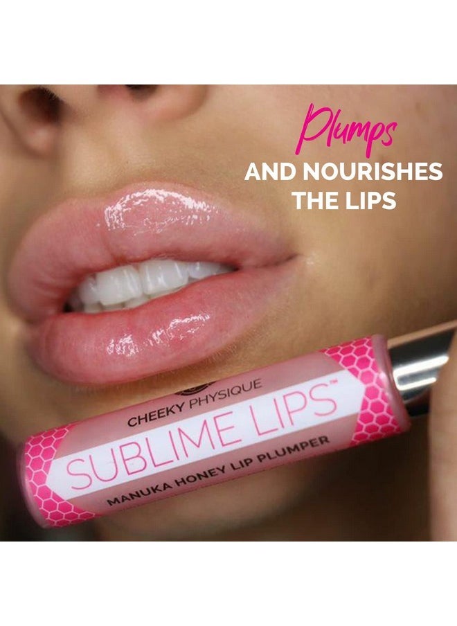 تشيكي فيزيك ملمع شفاه Sublime Lips Lip Plumper Gloss Clear - علاج تكبير الشفاه بعسل مانوكا وحمض الهيالورونيك والببتيدات - مكونات طبيعية مثبتة سريريًا تملأ وترطب الشفاه للحصول على مظهر أكثر امتلاءً  - Image 2