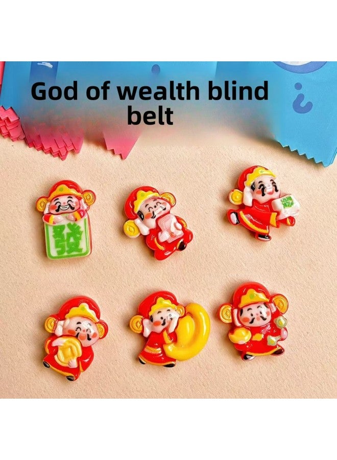 Three-dimensional Resin Ornaments Luminous Small Animal Blind Bag Turtle Pair Touch Mini Blind Box Ornaments-Color:Lucky Doll Blind Belt Outfit - Image 3