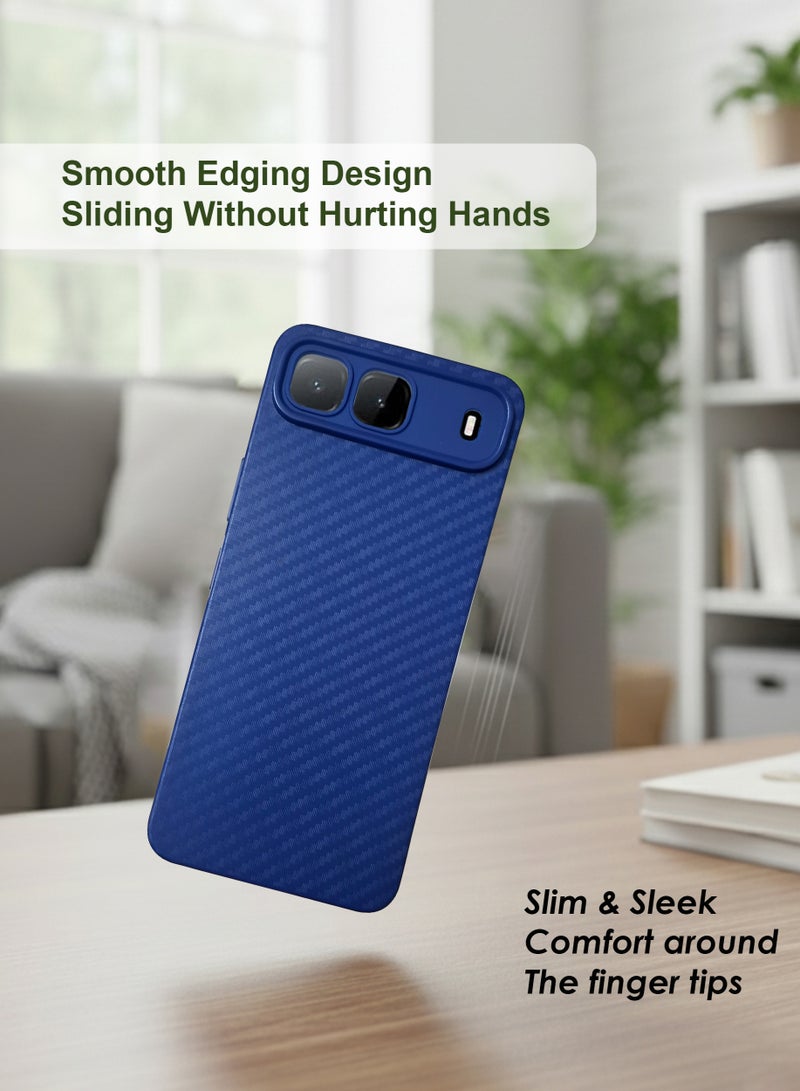 غطاء خلفي من السيليكون لهاتف Infinix Hot 60i - مصنوع من مادة TPU السيليكونية، فتحات متينة ودقيقة - حماية من الخدوش والغبار والبقع، مقاوم للصدمات والماء لهاتف Infinix Hot 60i - أزرق - Image 2