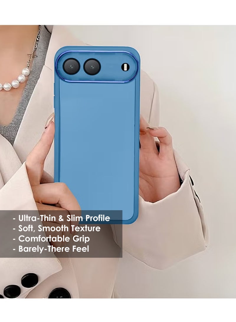 غطاء خلفي من السيليكون لهاتف Infinix Hot 60i - مصنوع من مادة TPU السيليكونية، فتحات متينة ودقيقة - حماية من الخدوش والغبار والبقع، مقاوم للصدمات والماء لهاتف Infinix Hot 60i - أزرق - Image 3