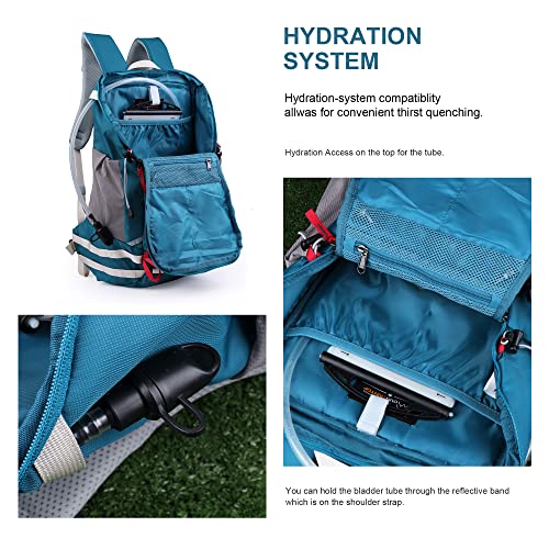 MOUNTAINTOP Hiking Backpack 35L Travel Backpack Lightweight Daypack for Men&Women Outdoor Camping - Image 4