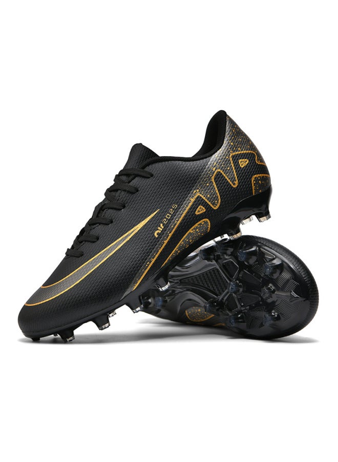 2286 Long Nails Black Low-top Football Shoes Tf Crushed Nails Artificial Turf Ag Nails Sports Training Shoes For Boys And Girls Children Adolescents And Students
